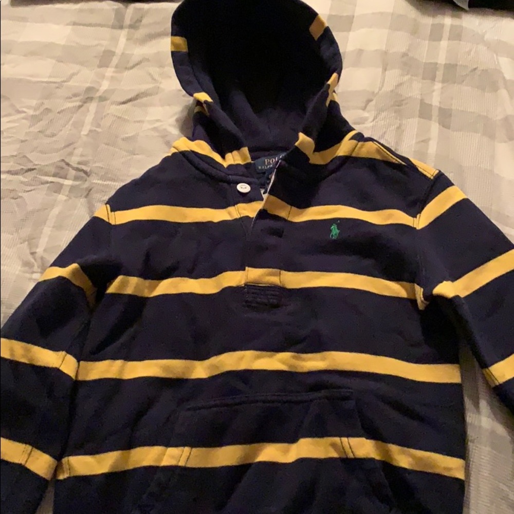 Boys polo striped sweatshirt